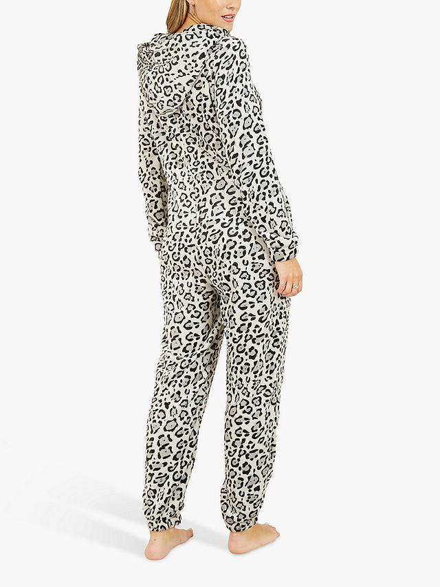 Yumi Snow Leopard Onesie, Grey