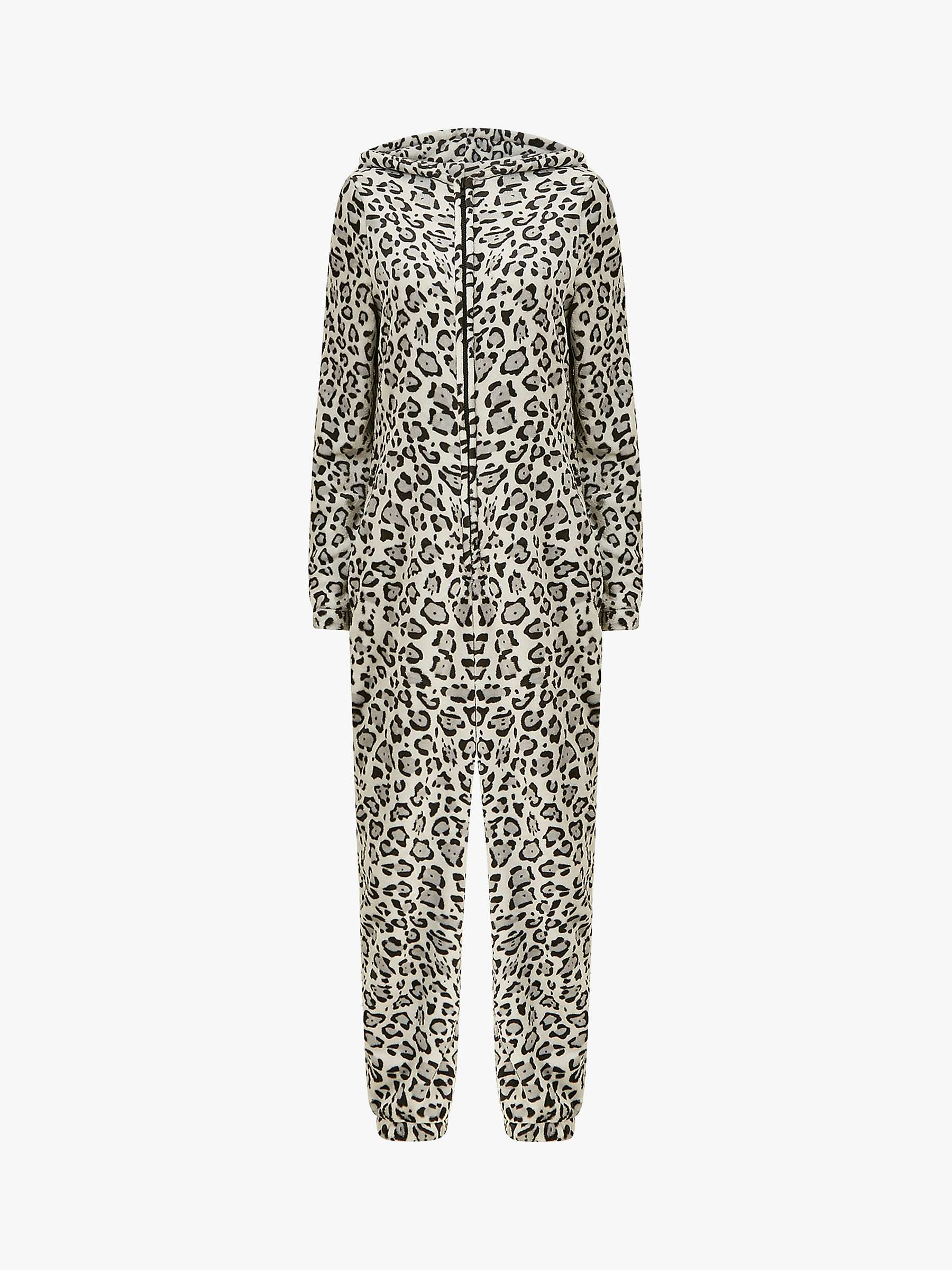 Buy Yumi Snow Leopard Onesie, Grey Online at johnlewis.com