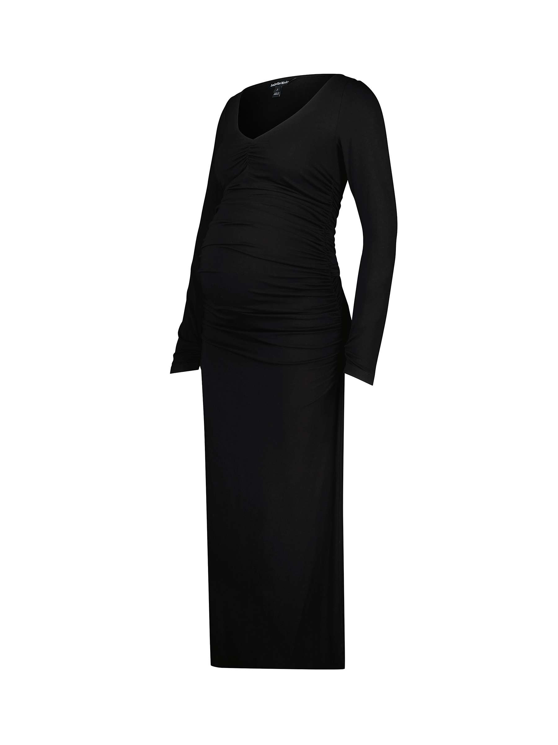 Buy Isabella Oliver Hyacinth Maternity Maxi Dress, Caviar Black Online at johnlewis.com