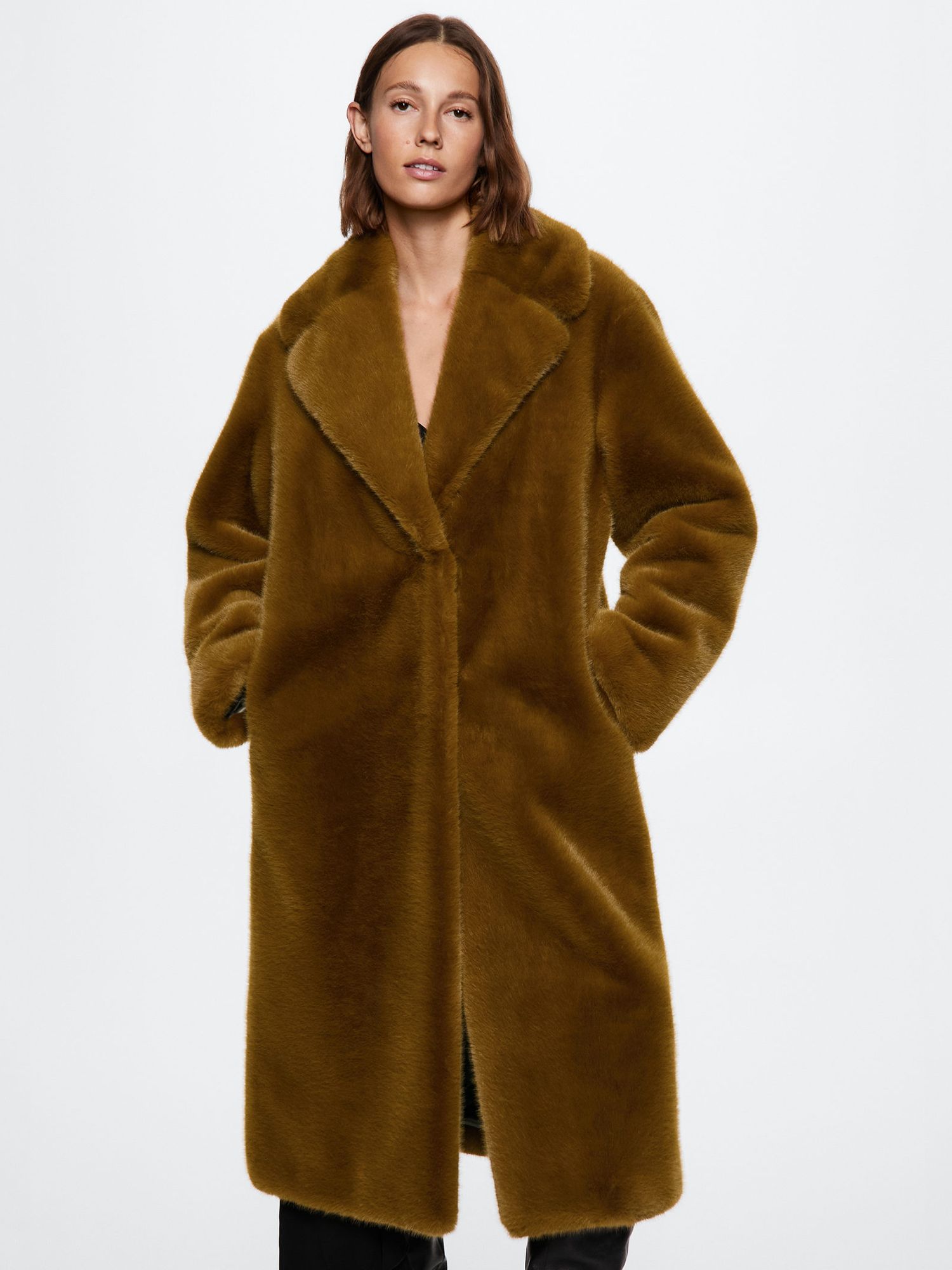 Mango Chilly Faux Fur Coat