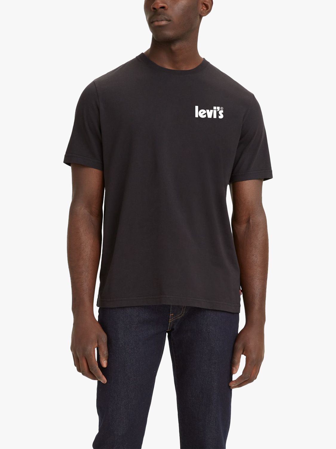 Levi's Big & Tall Relaxed Fit Logo T-Shirt, Plus Core Caviar at John Lewis  & Partners