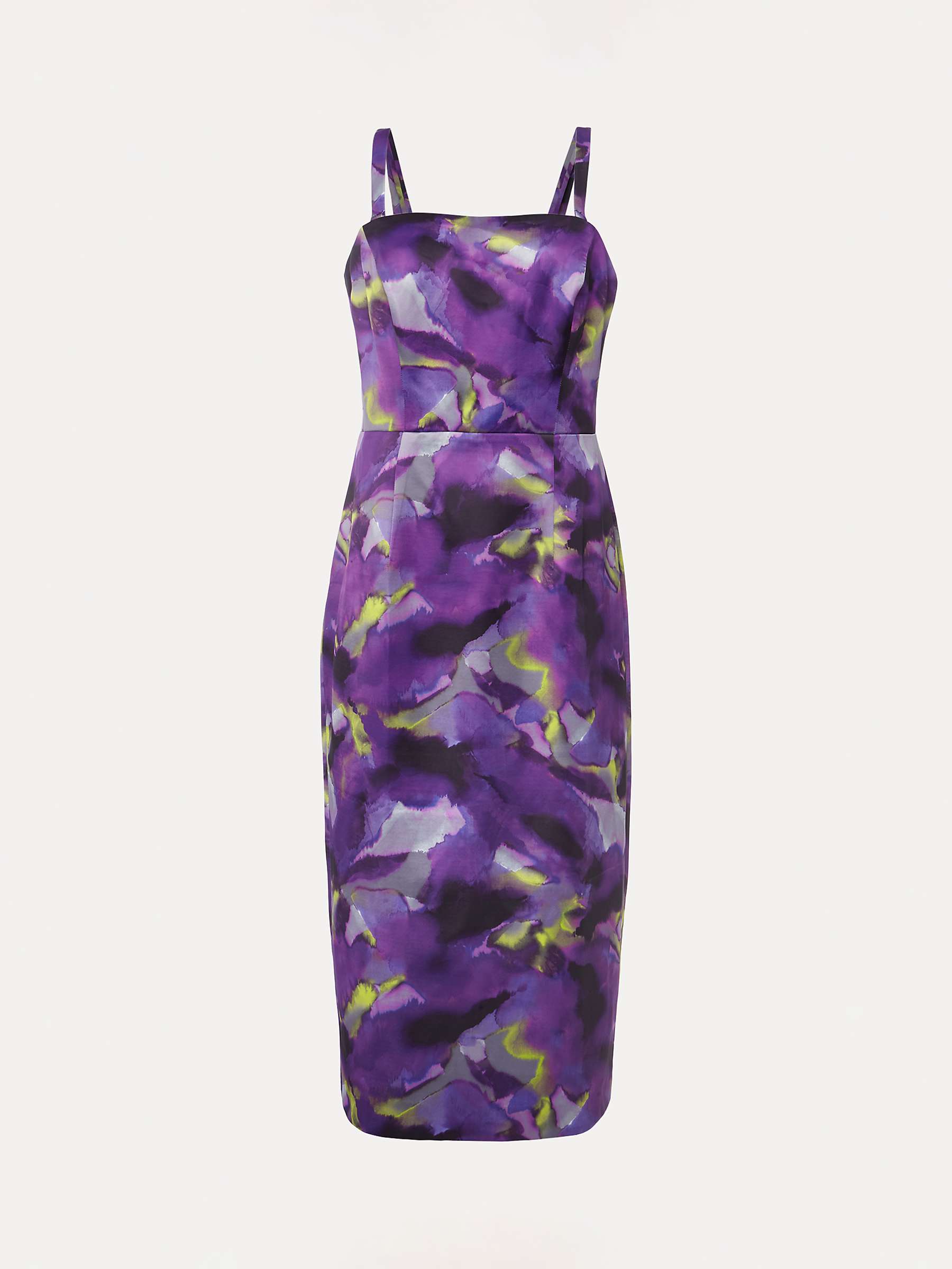 Buy Phase Eight Adelita Abstract Print Midi Dress, Purple/Multi Online at johnlewis.com