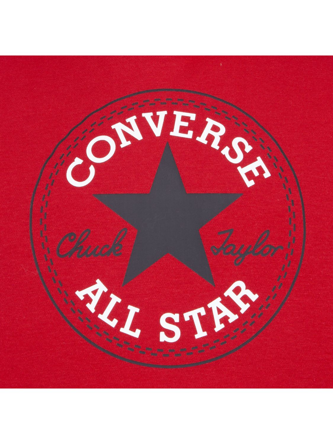 Converse Kids' Chuck Patch Logo Hoodie, Red at John Lewis & Partners