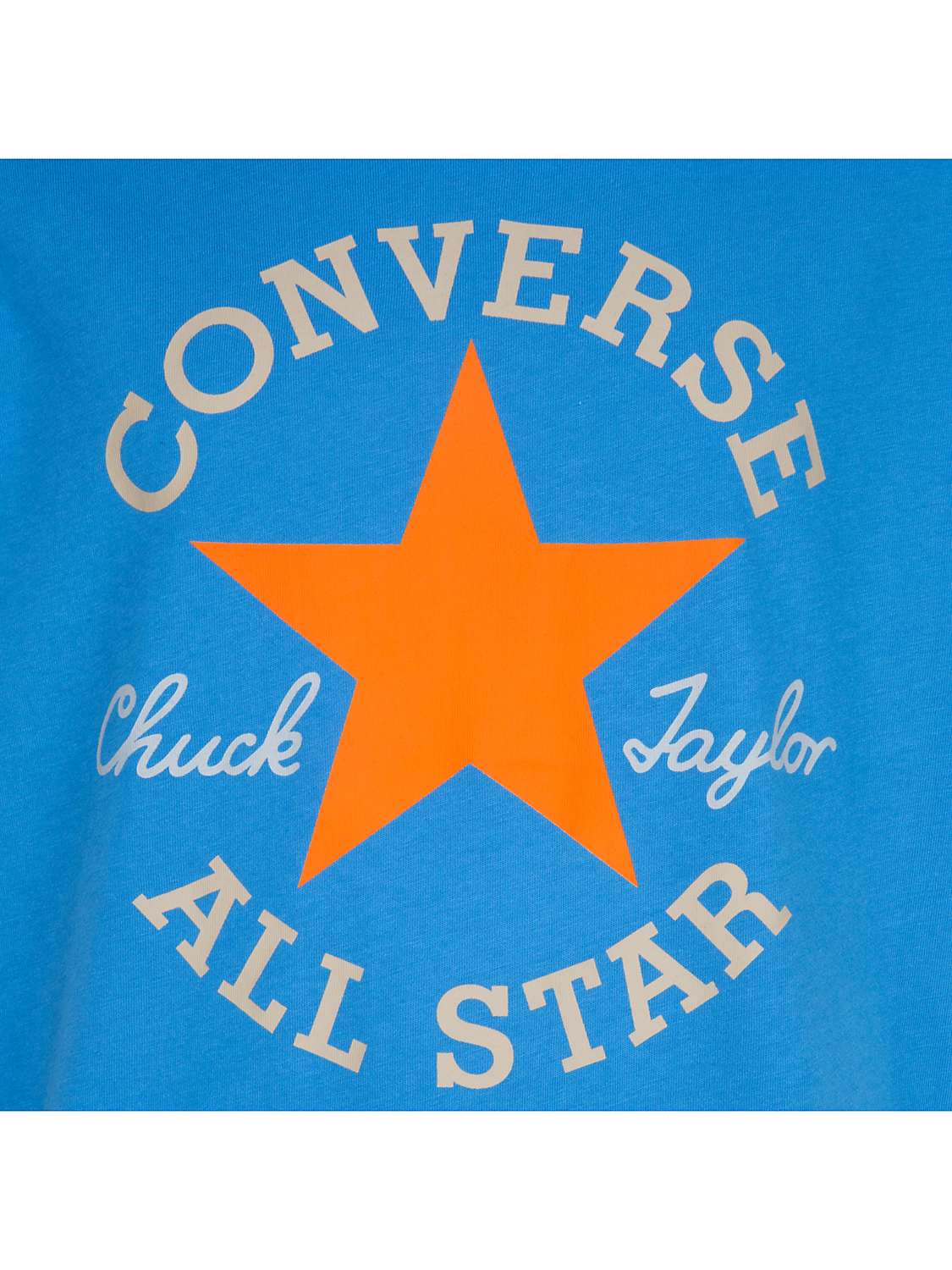 Converse Kids' Chuck Logo Patch T-Shirt, Dial Up Blue at John Lewis &  Partners