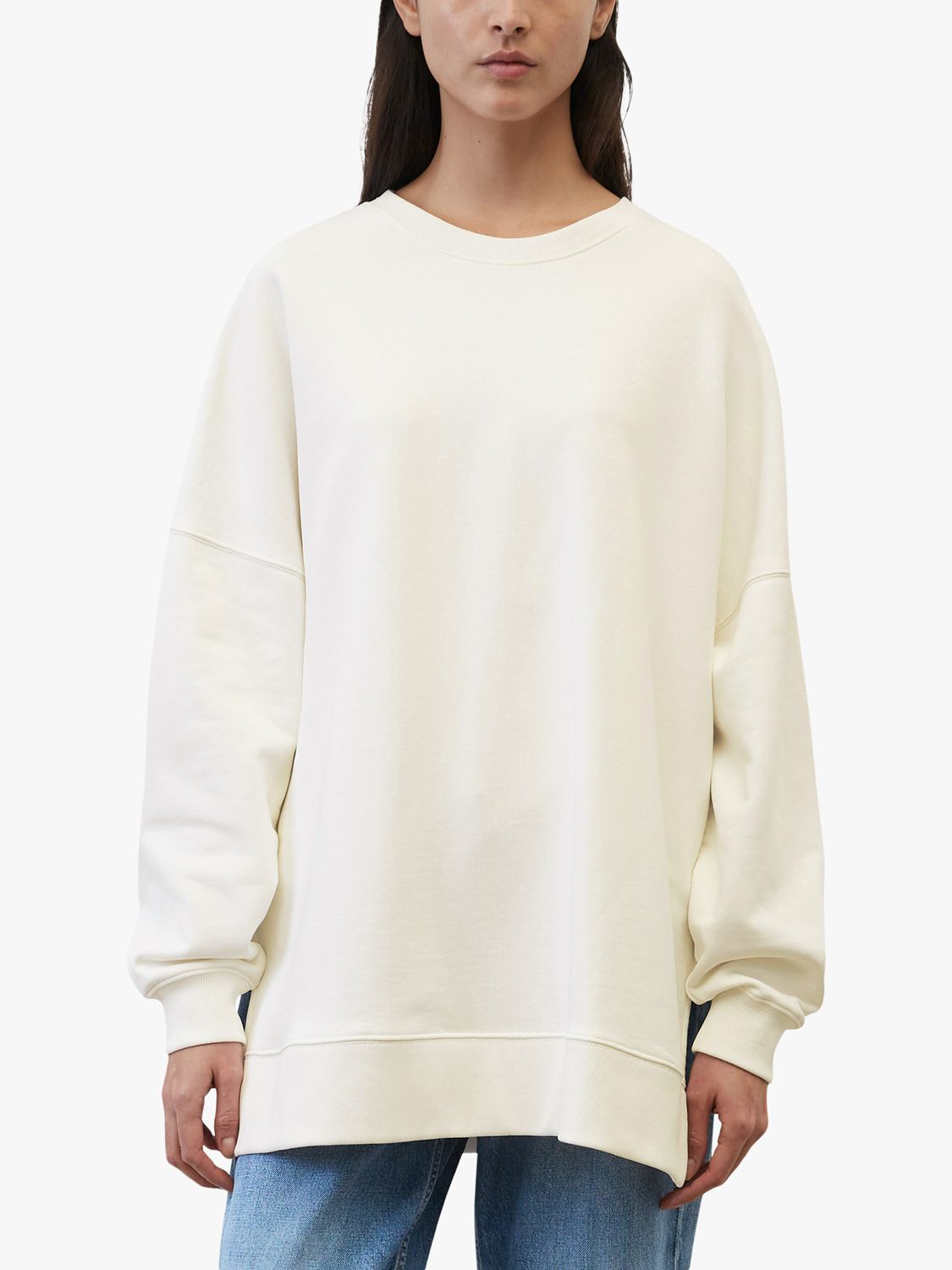 Marc O'Polo Oversized Cotton Sweatshirt, White