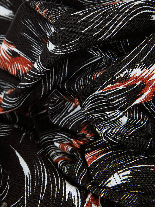 Hobbs Nala Abstract Print Jersey Dress, Black/Multi