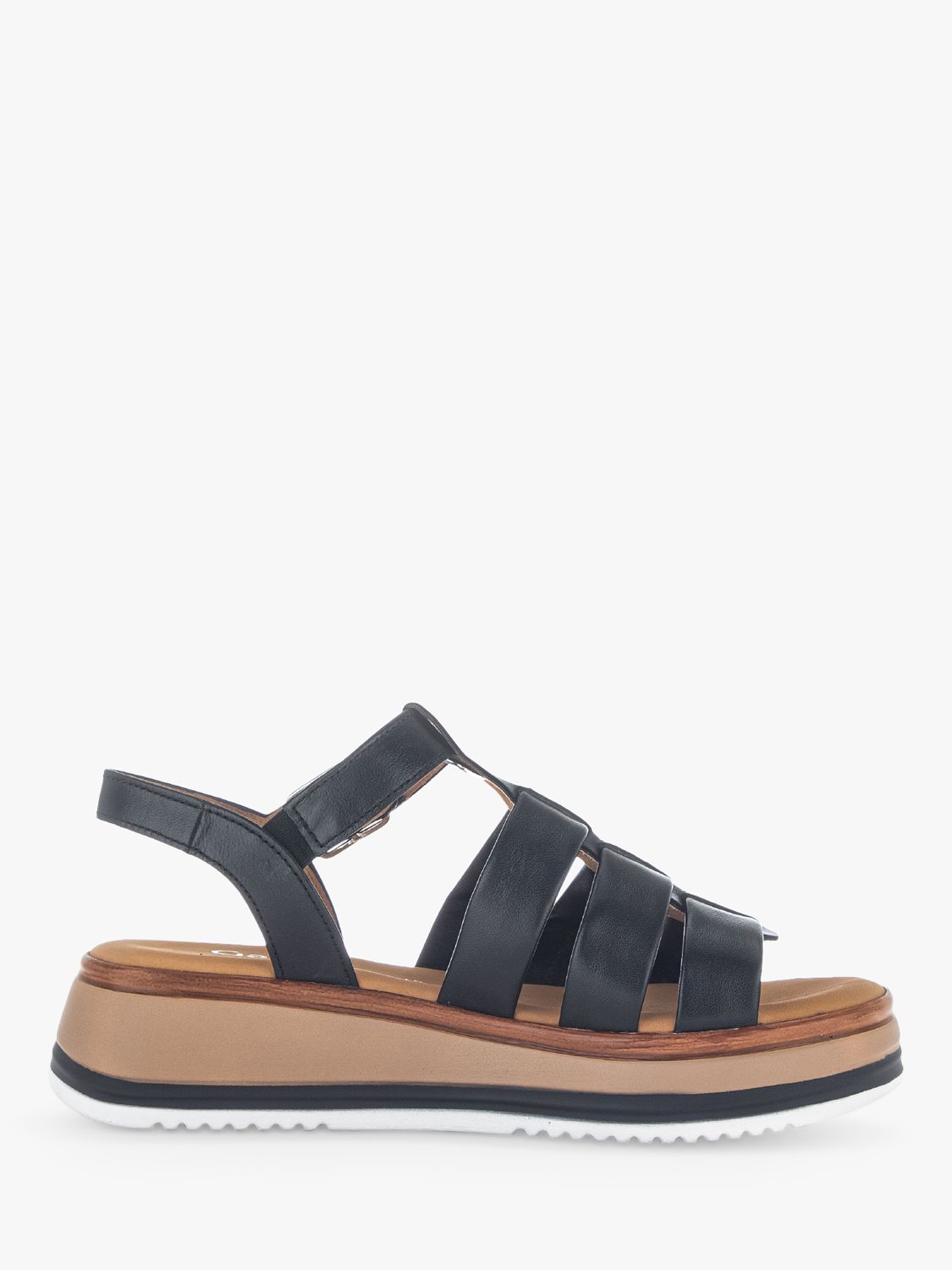 Gabor Ahoy Leather Sandals, Black, 3