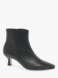 Gabor Insight Leather Pointed Toe Ankle Boots, Black