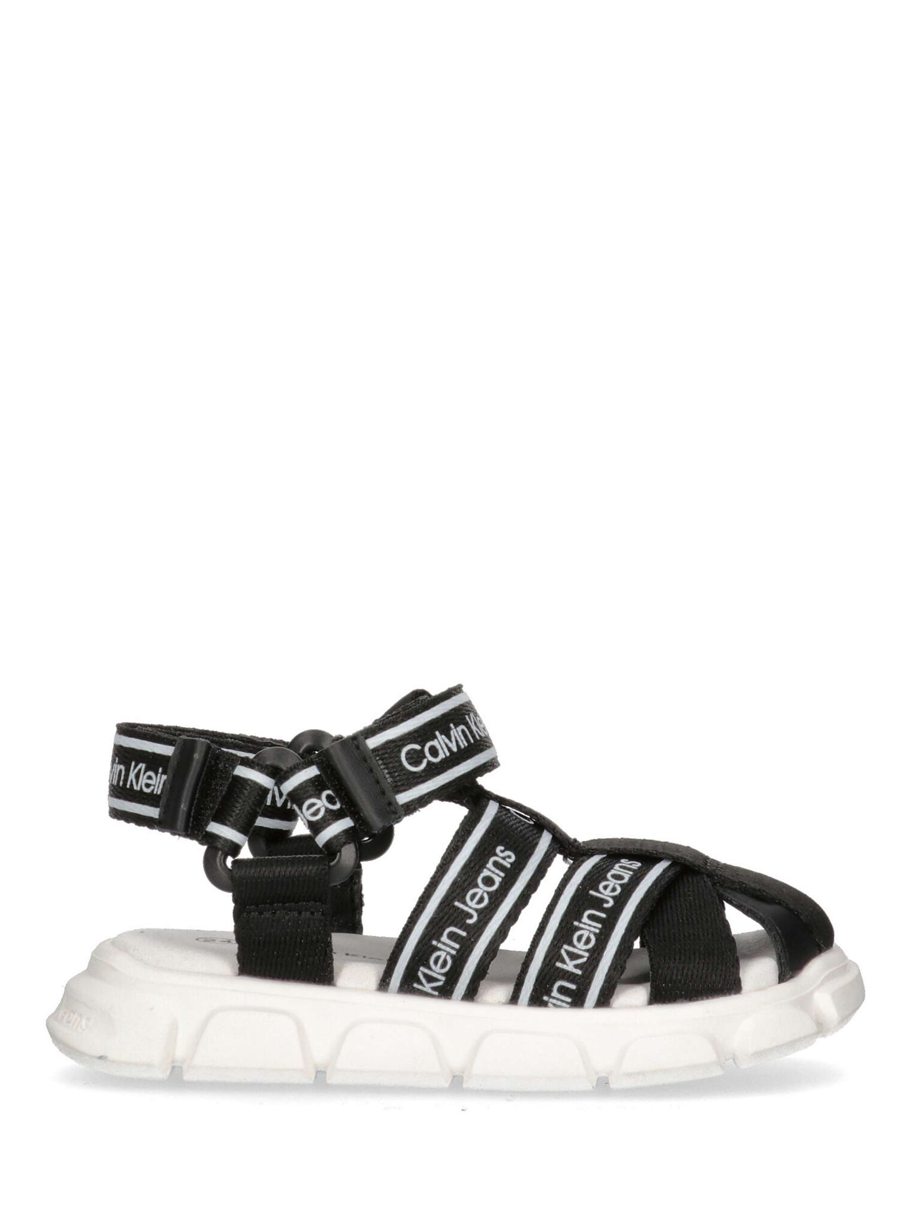 Buy Calvin Klein Kids' Velcro Sandals, Black Online at johnlewis.com