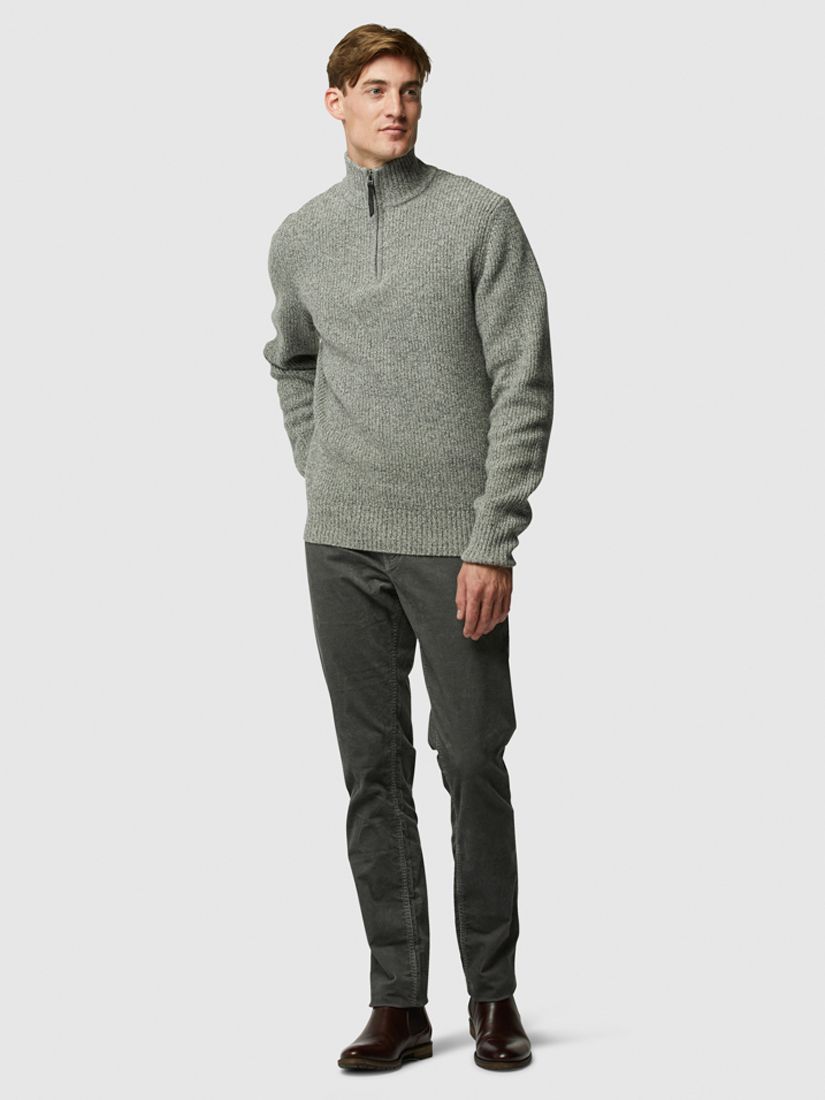 Rodd & Gunn Robbies Road Lambswool Knit Jumper, Asphalt at John Lewis ...