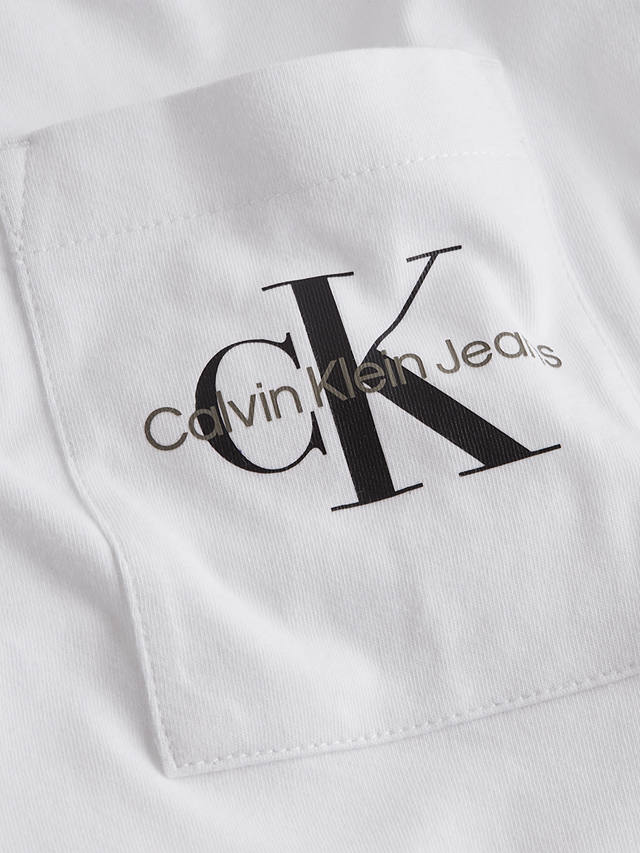 Calvin Klein Jeans Monogram Pocket T-Shirt, Bright White