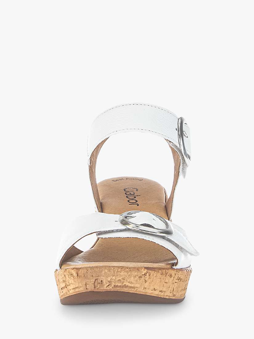 Buy Gabor Fantastica Sling Back Sandals, White Online at johnlewis.com