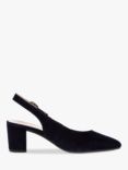 Gabor Helmsdale Suede Heeled Court Shoes, Atlantic