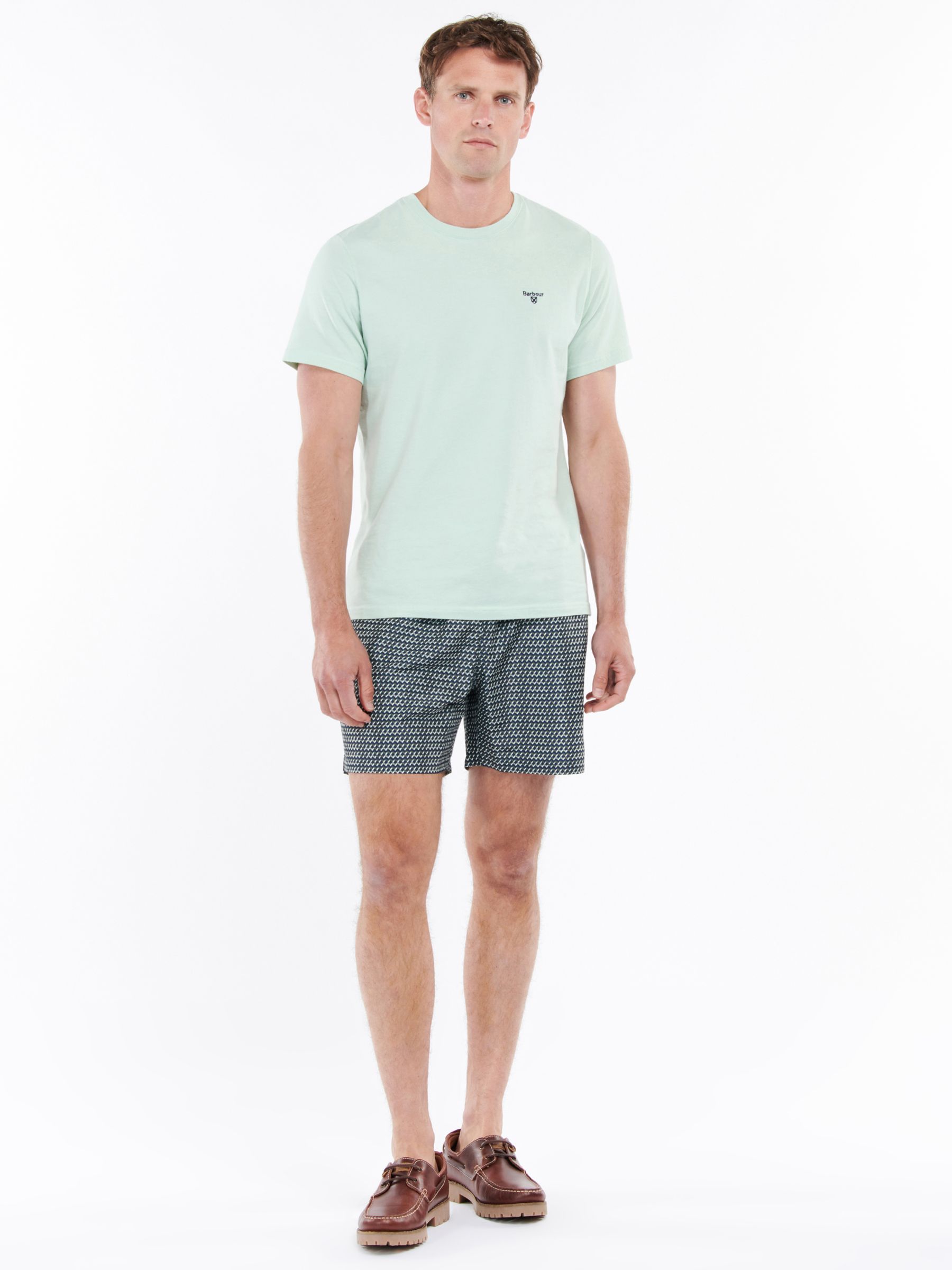 Barbour Diamond Geo Swim Shorts, Navy, Blue at John Lewis & Partners