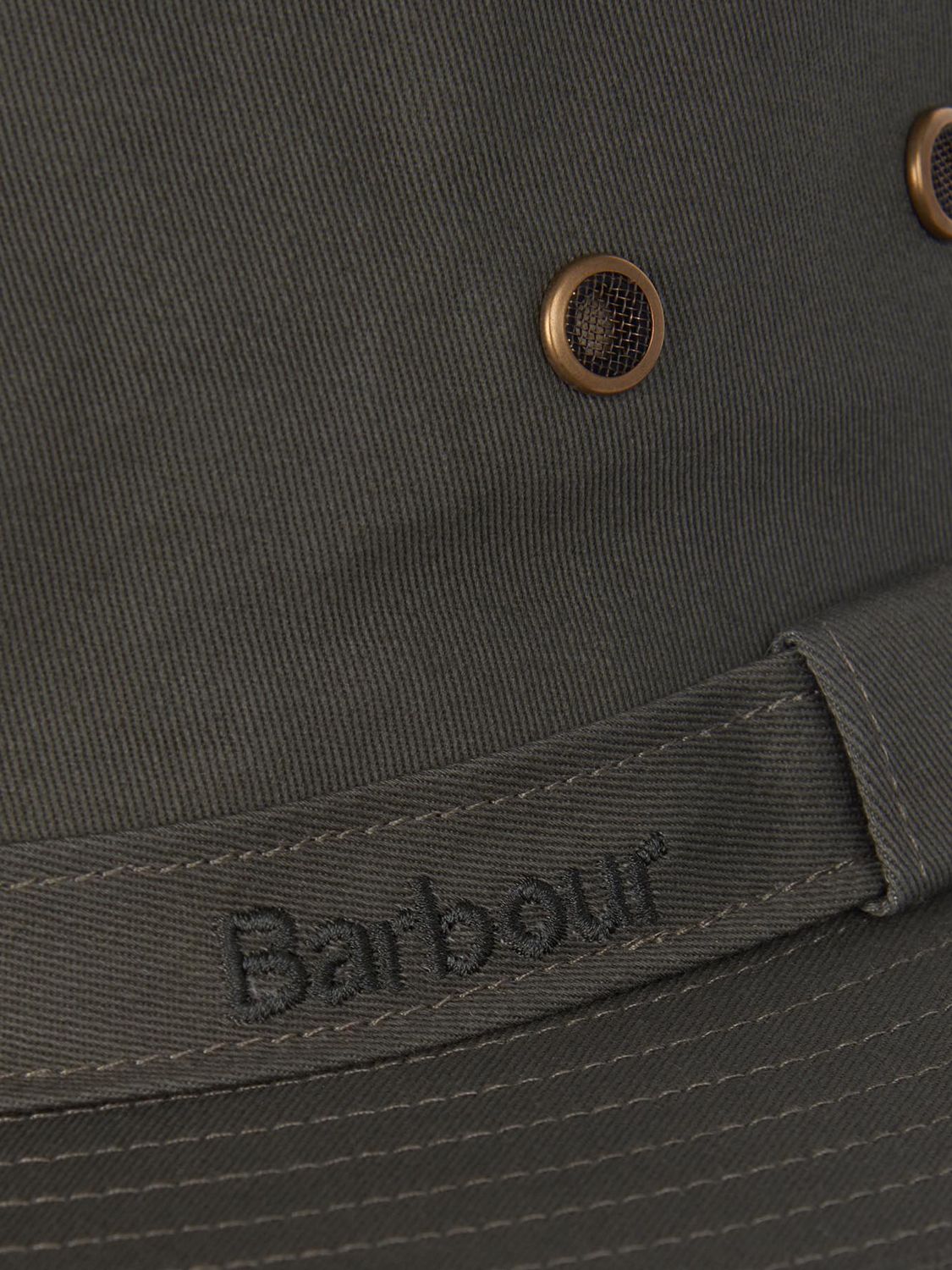 Barbour Dawson Safari Hat, Olive at John Lewis & Partners