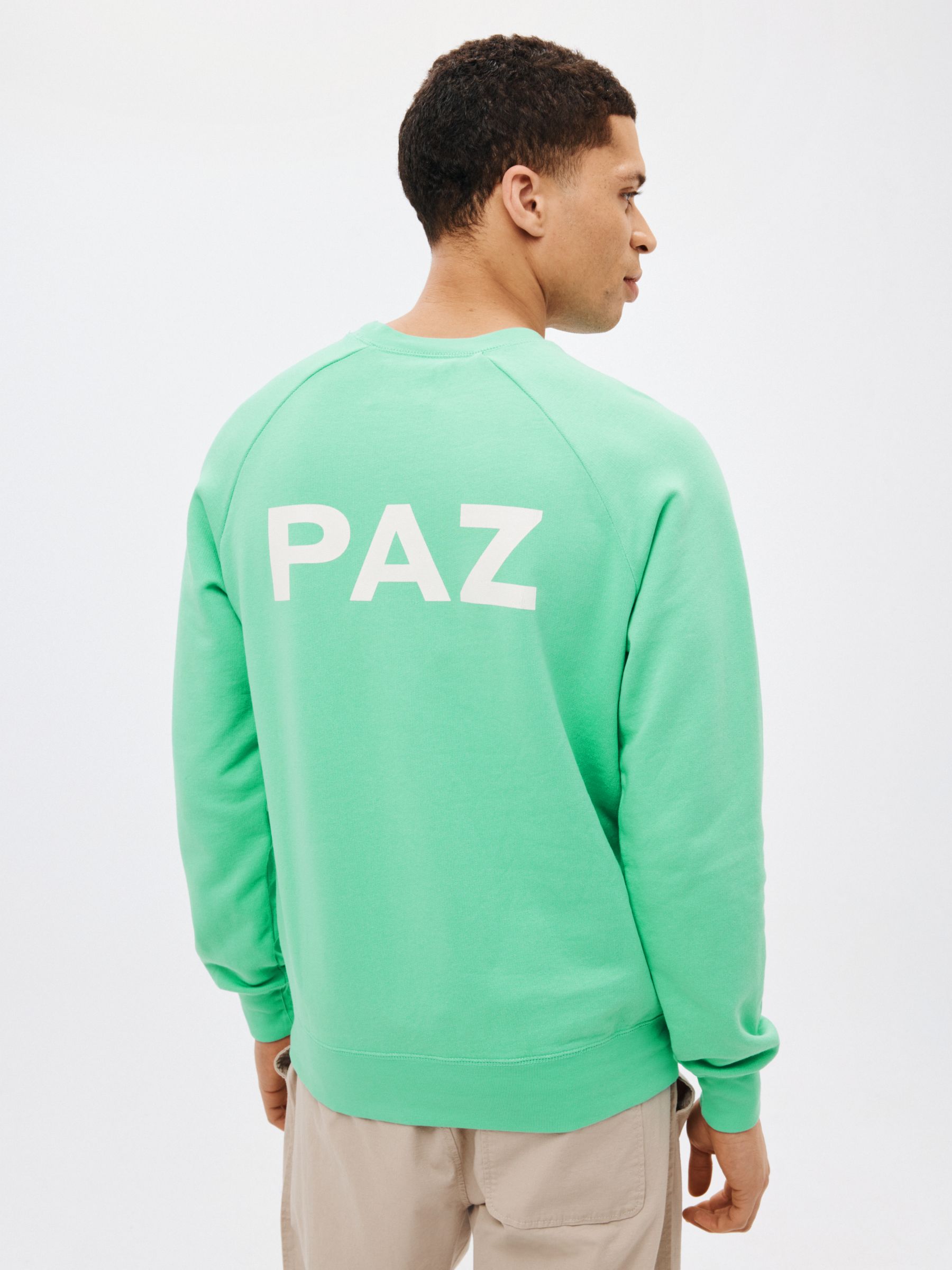 La Paz Cunha 3 Logo Sweatshirt, Green / Ecru, S