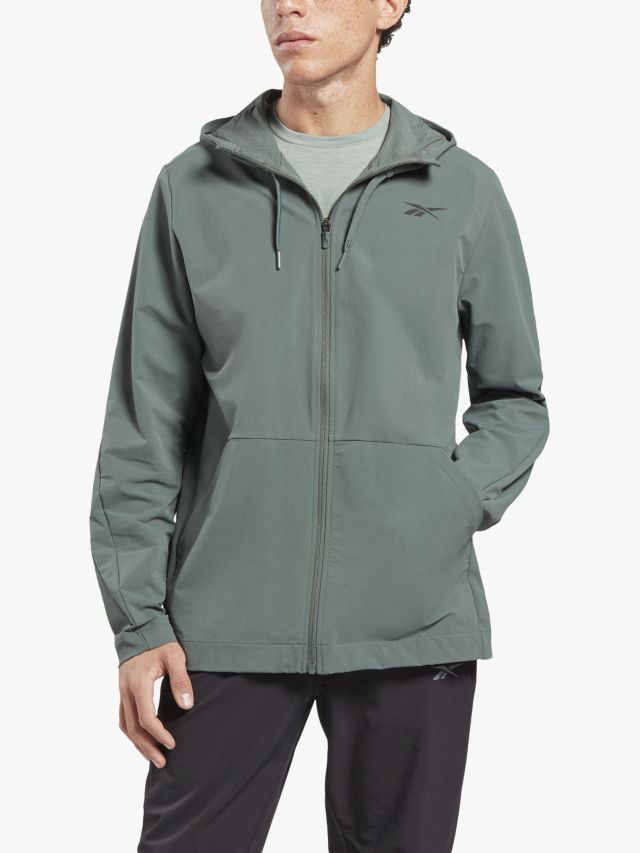 Reebok men's performance sale fleece full zip hoodie