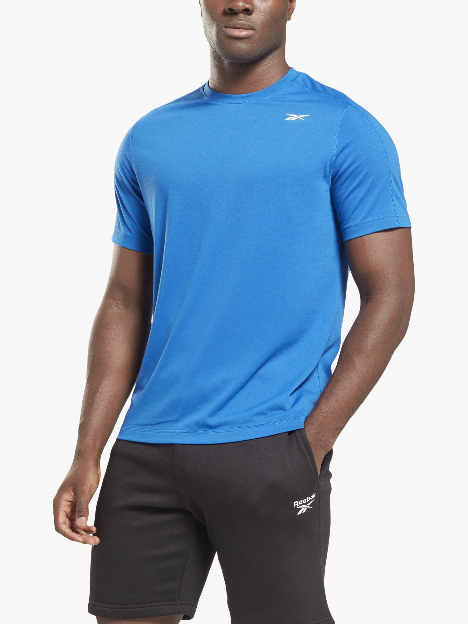 Reebok Training Speedwick Short Sleeve Gym Top, Vector Blue, S