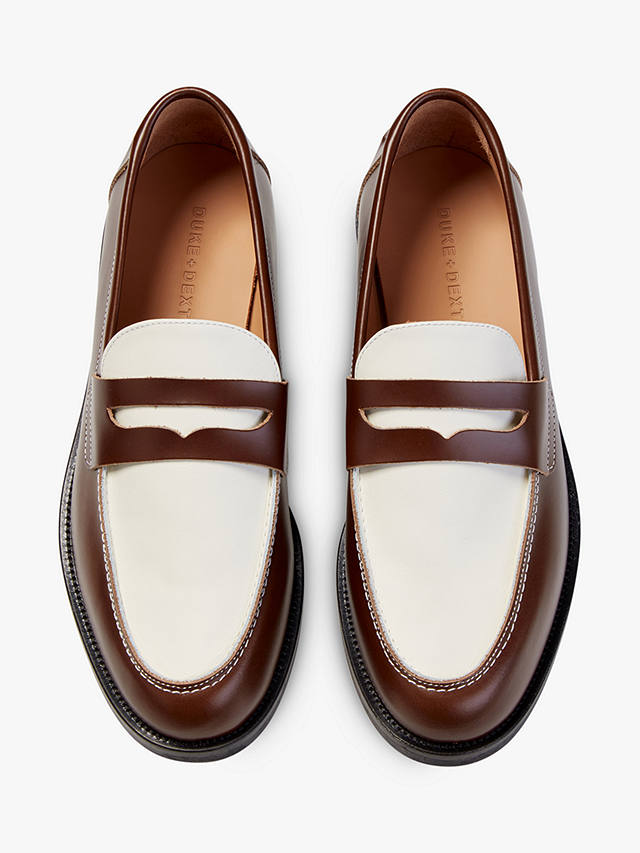 Duke + Dexter Wilde Leather Penny Loafers at John Lewis & Partners