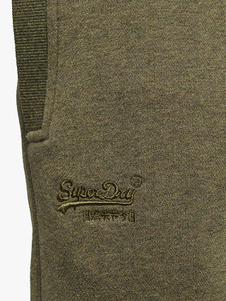 Superdry Organic Cotton Vintage Logo Embroidered Joggers, Olive Marl