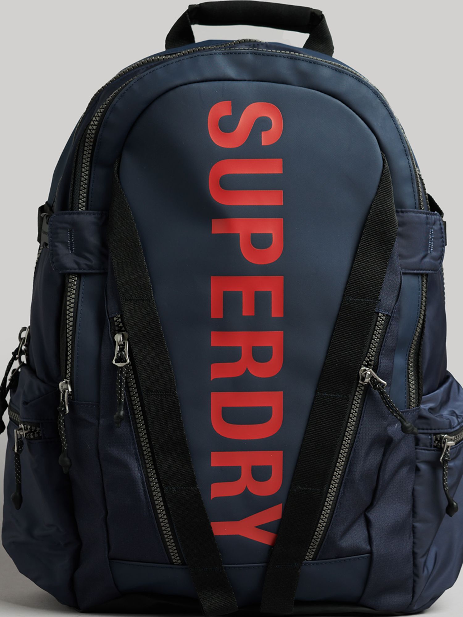 Superdry Mountain Tarp Graphic Backpack, Deep Navy at John Lewis & Partners