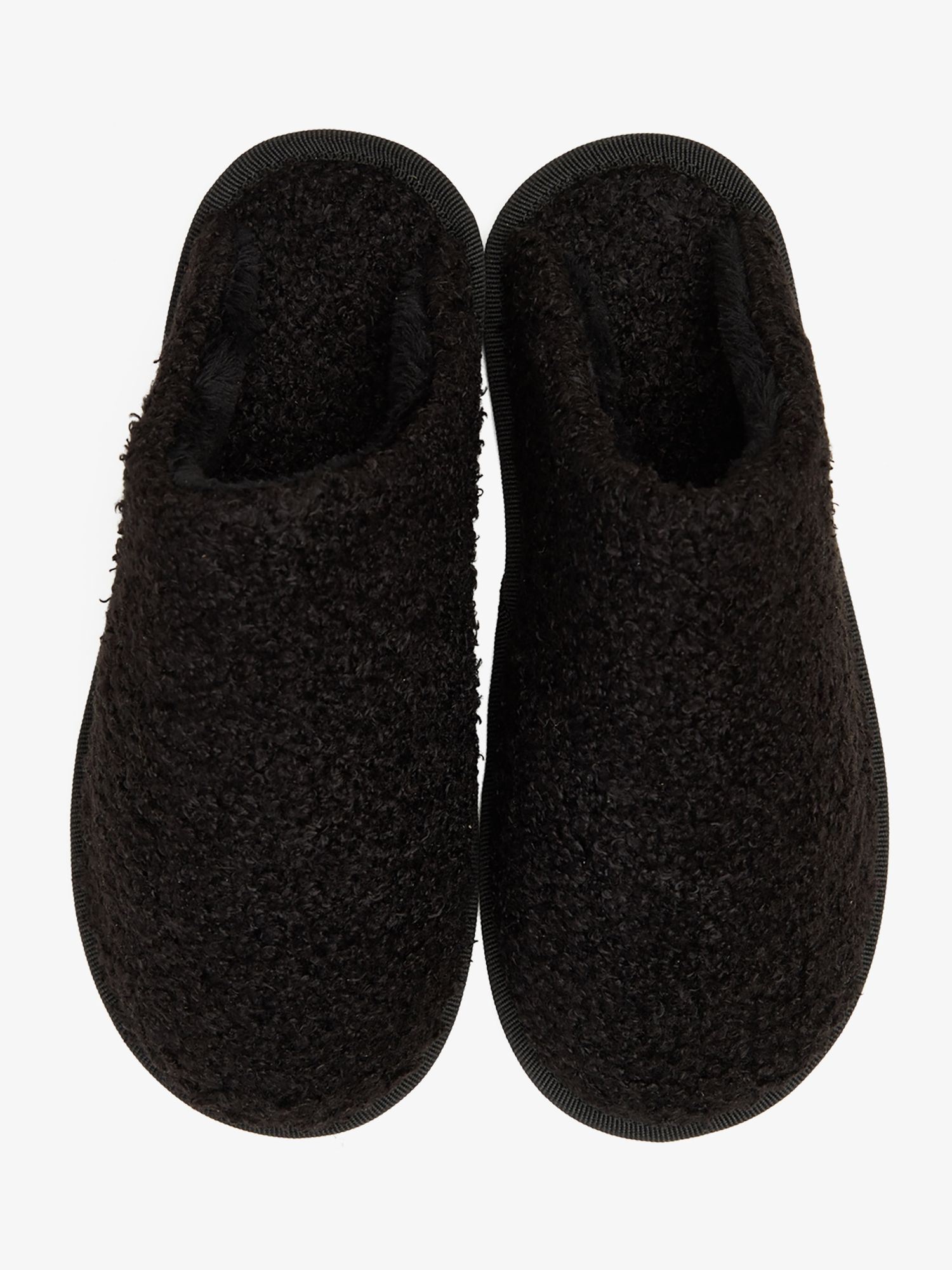 Unmade Copenhagen  Benita Faux Fur Slippers, Black