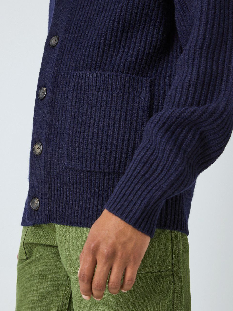 Old Town Shawl Cardigan in Navy