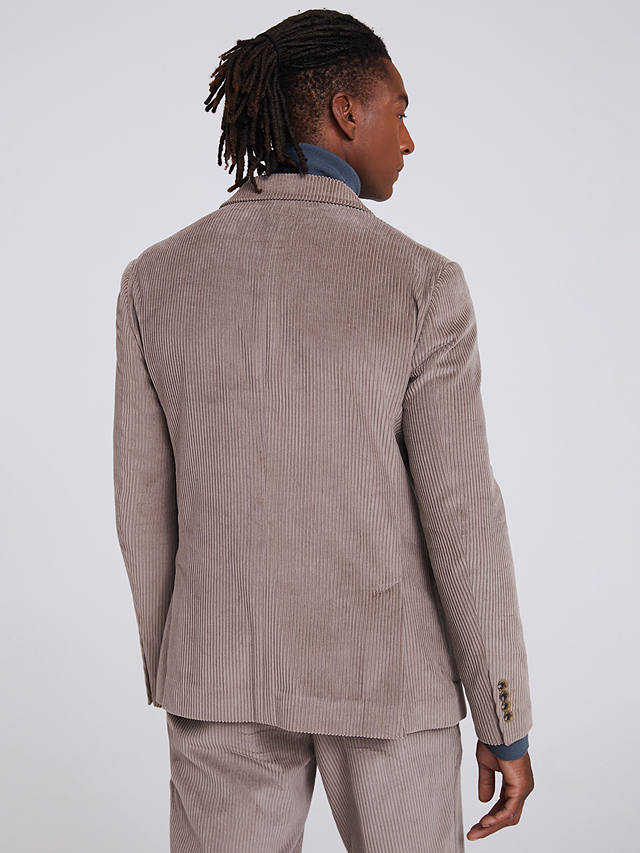 Moss Slim Fit Cord Suit Jacket, Stone