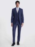 Moss Tailored Fit Check Jacket, Blue