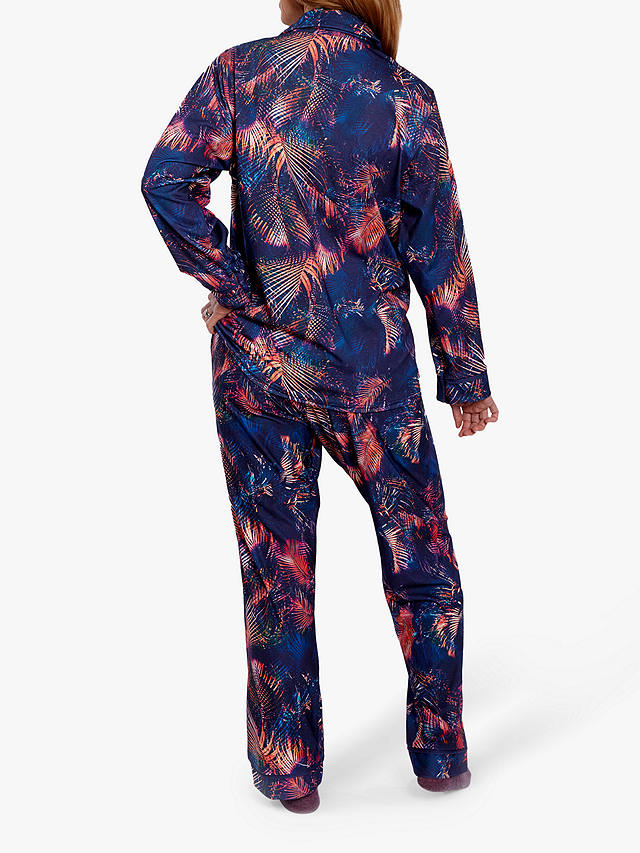HotSquash Premium Jersey Pyjama Set, Tropical Palm Print