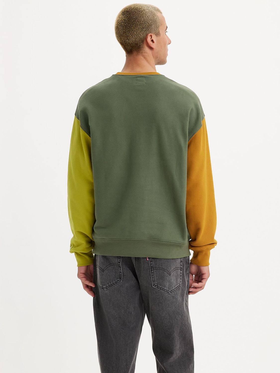 Levi's Relaxed Graphic Sweatshirt, Colorblock Bw Crew Thyme at John Lewis &  Partners