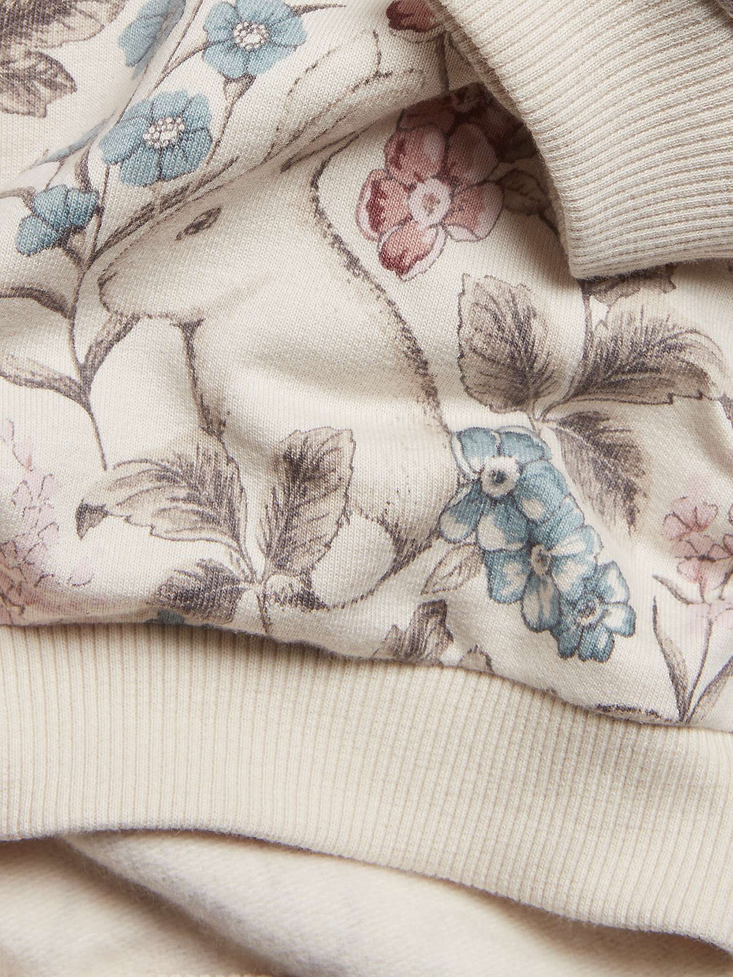 Buy Newbie Kids' Floral Cotton Sweatshirt, Birch Online at johnlewis.com