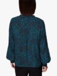 Whistles Forest Leopard Blouse, Teal/Multi