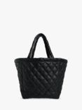 Whistles Lyle Leather Quilted Handbag, Black