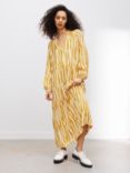 Kin Kimono Stripe Midi Dress, Yellow