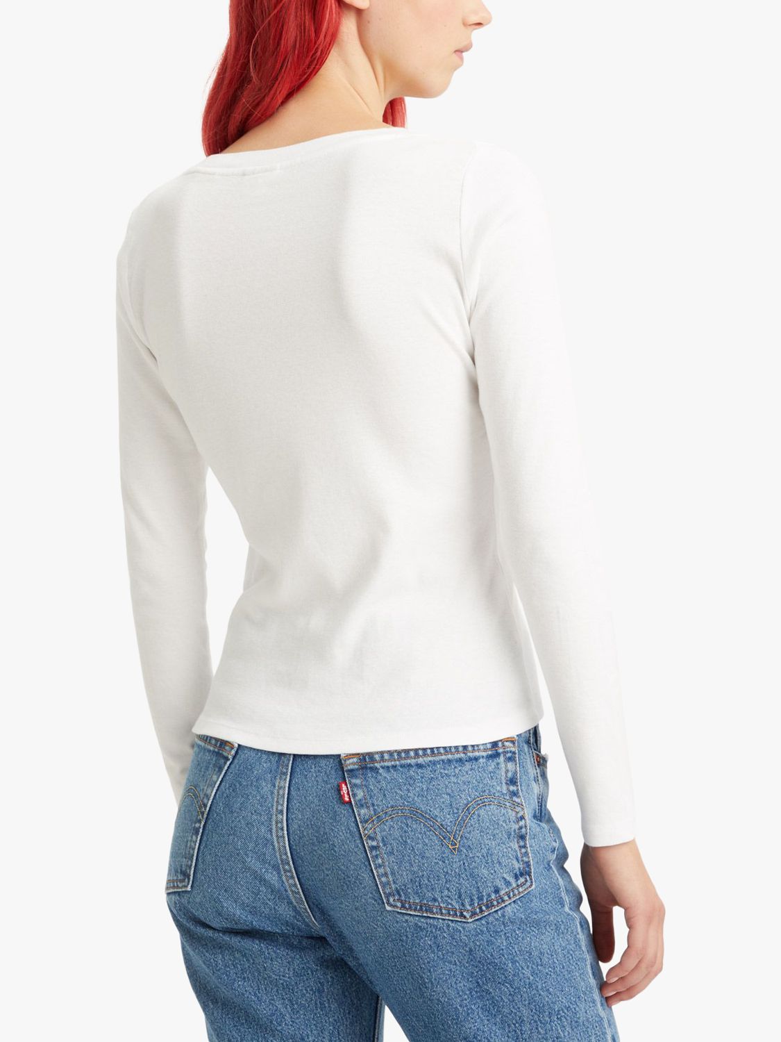 Buy Levi's Baby Logo V-Neck Long Sleeve Jersey Top Online at johnlewis.com