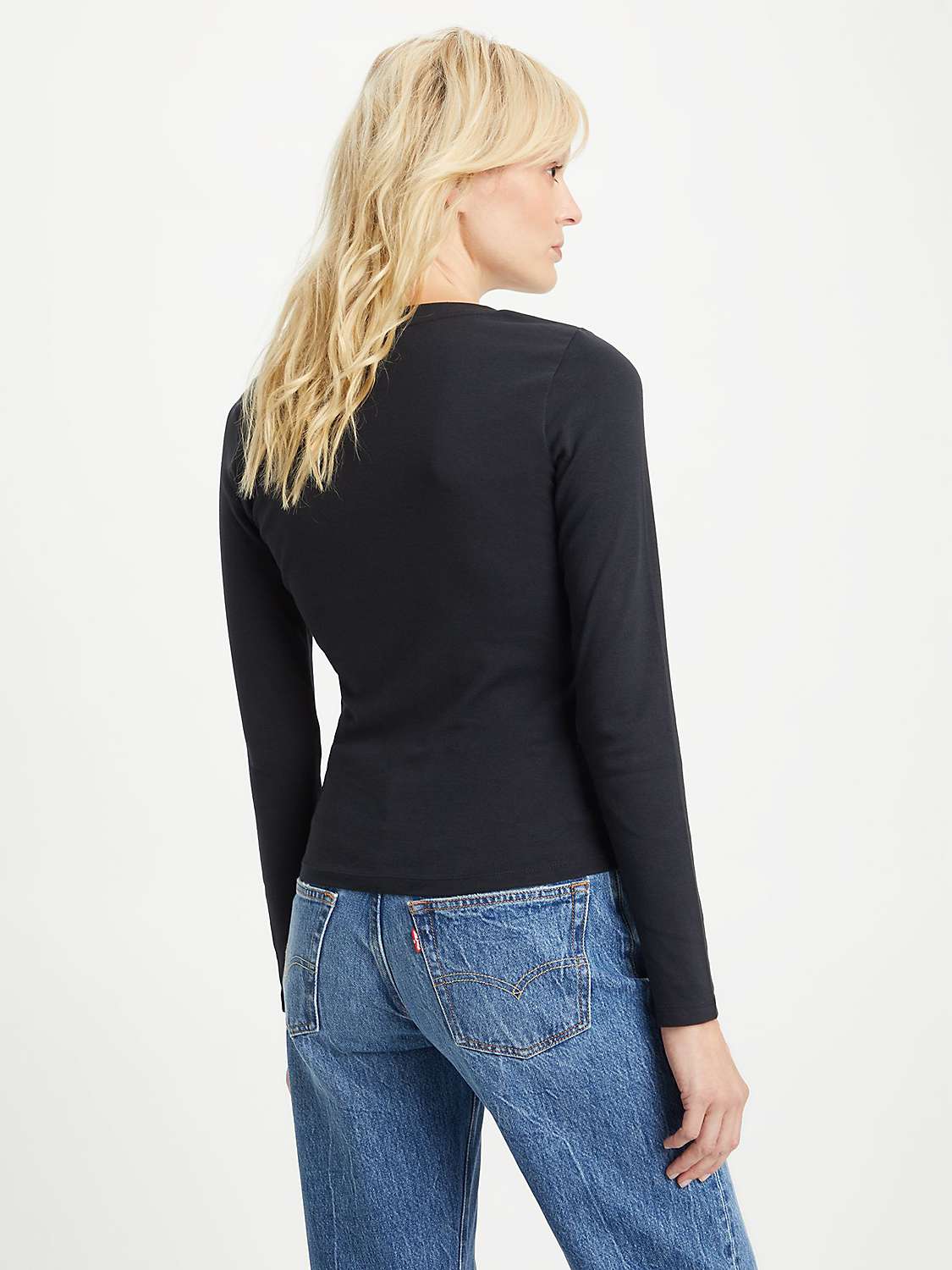 Buy Levi's Baby Logo V-Neck Long Sleeve Jersey Top Online at johnlewis.com