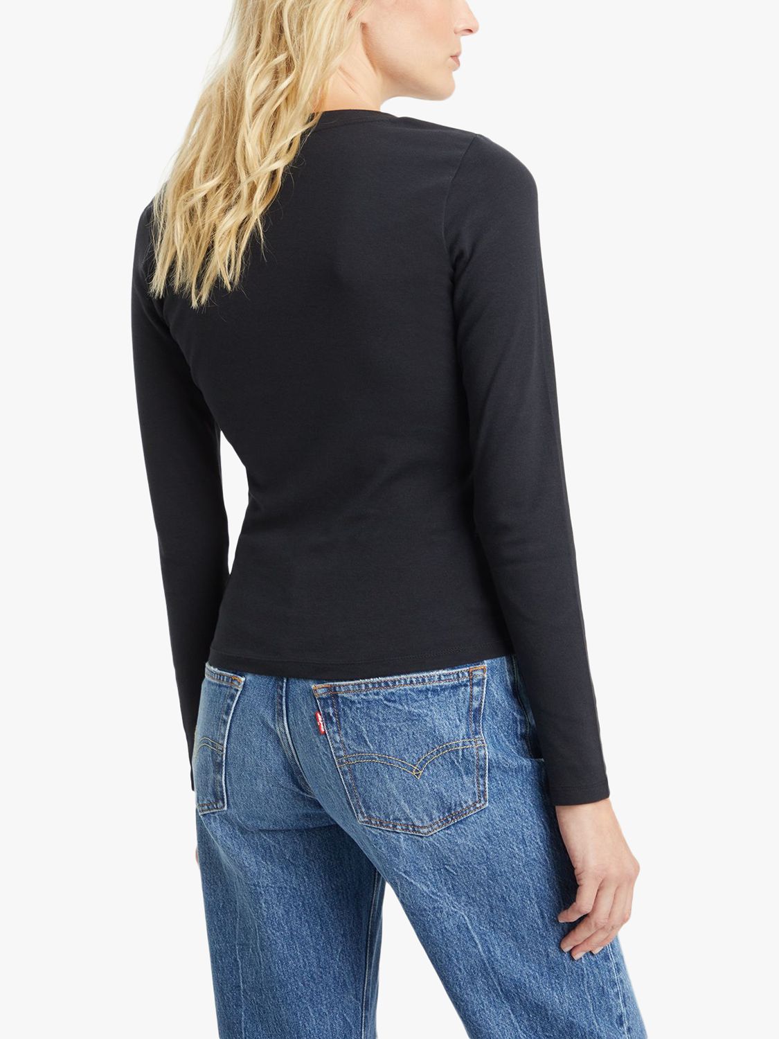 Levi's® Women's Long Sleeve Perfect T-Shirt - Caviar - Black