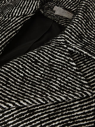 Hobbs Gerrie Wrap Coat, Black/White