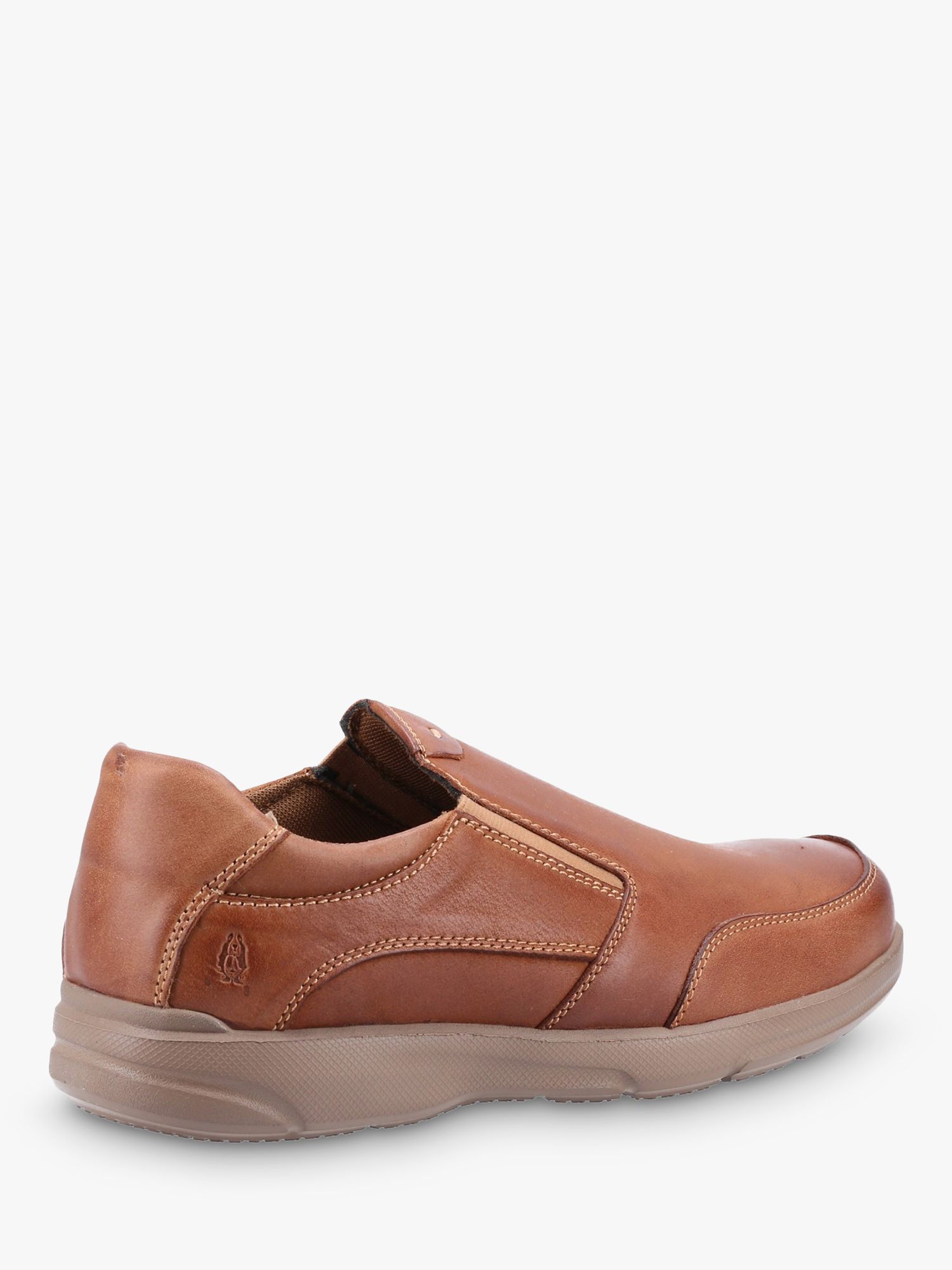 Hush Puppies Aaron Memory Foam Leather Slip On Shoes, Brown at John Lewis &  Partners