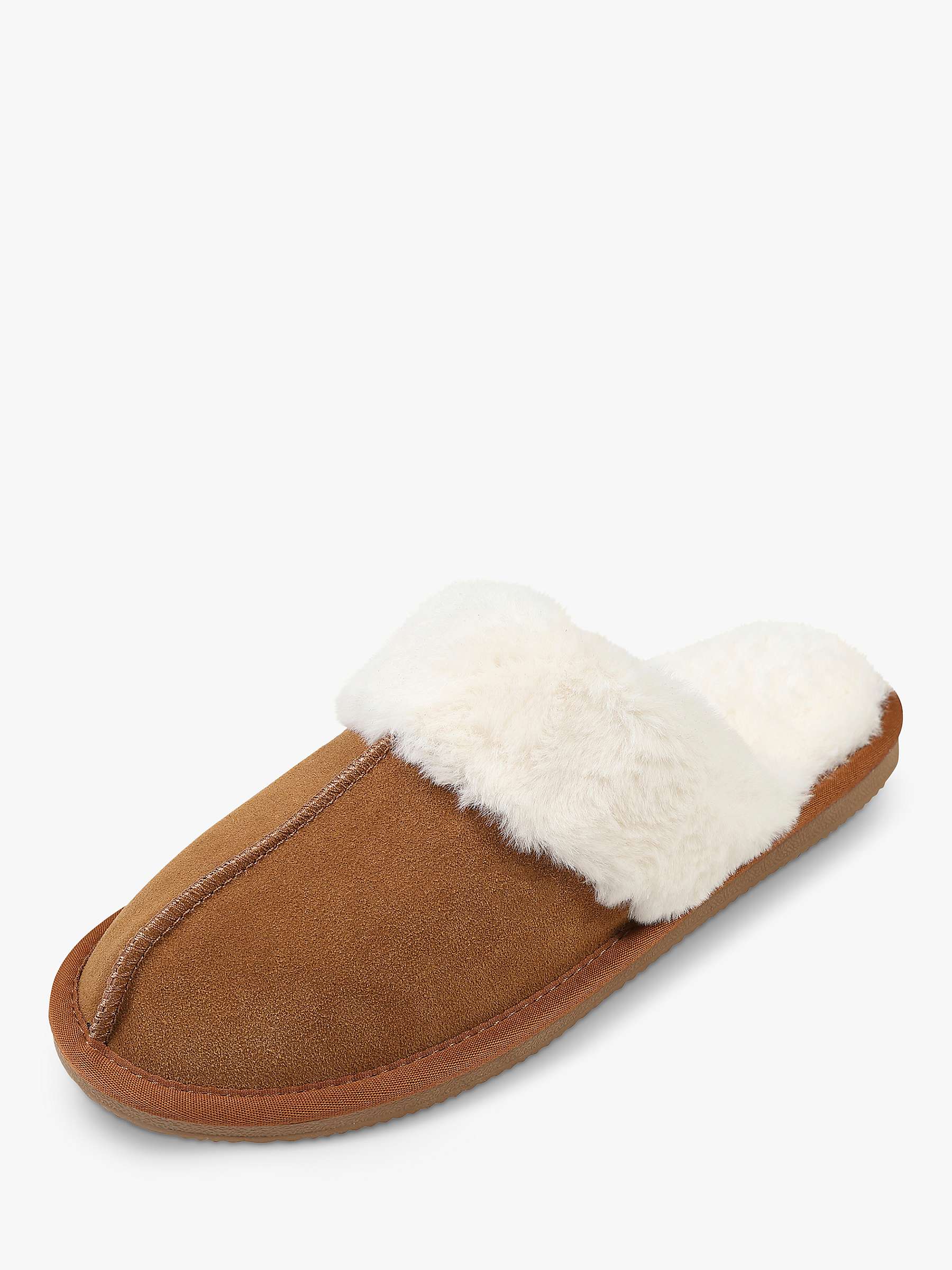 Buy HotSquash Suede and Leather Slip-On Slippers Online at johnlewis.com