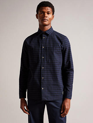 Ted Baker Mourne Check Shirt, Navy