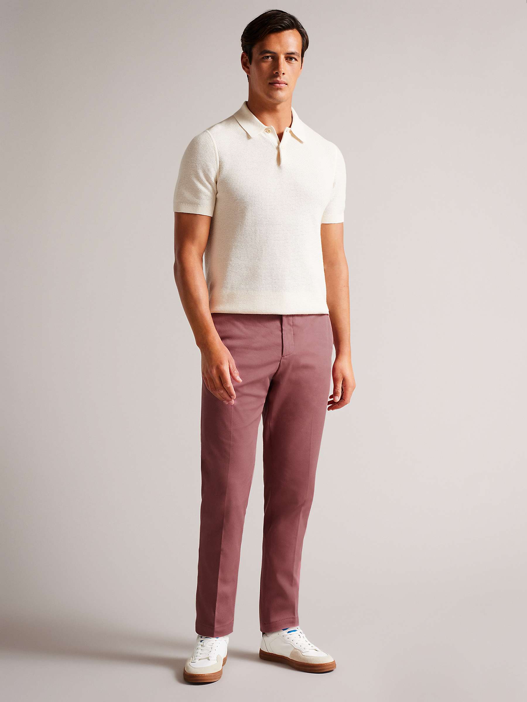 Buy Ted Baker Quarts Belted Straight Leg Trousers Online at johnlewis.com