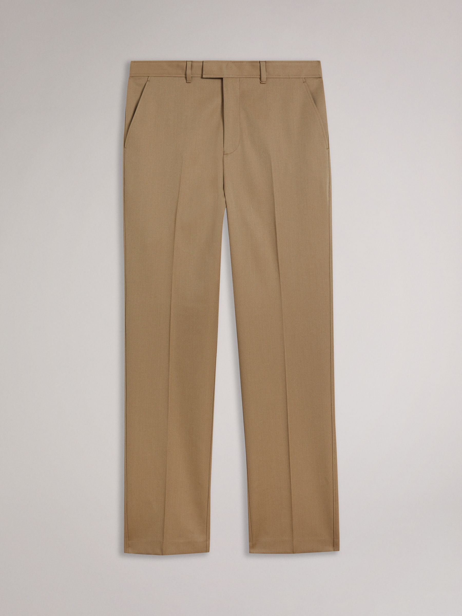 Ted Baker Hedd Wool Trousers, Neutral at John Lewis & Partners