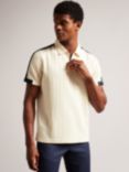 Ted Baker Abloom Short Sleeve Zip Polo Top