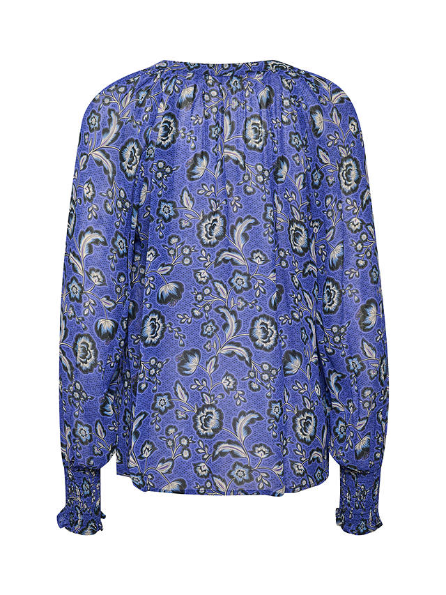 Part Two Ketta Long Sleeve Printed Blouse, Bluing Japanese 