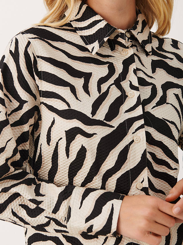 Part Two Varla Relaxed Fit Shirt, Zebra Print