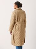 Part Two Sophie Longline Quilted Coat, Travertine