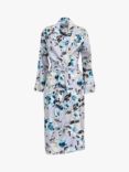 Nora Rose by Cyberjammies Maeve Floral Print Dressing Gown, Grey Multi
