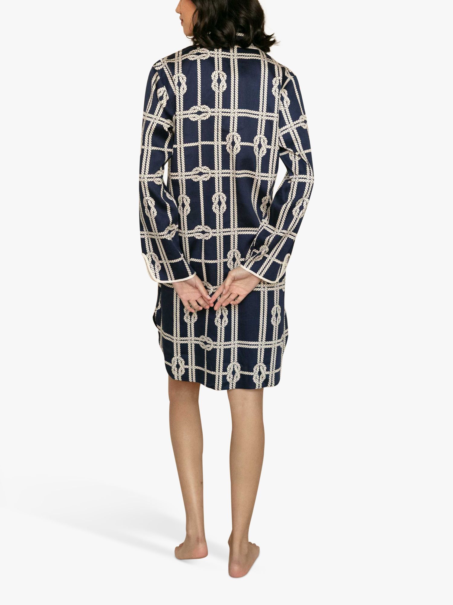 Buy Fable & Eve Rope Print Nightshirt, Navy Mix Online at johnlewis.com